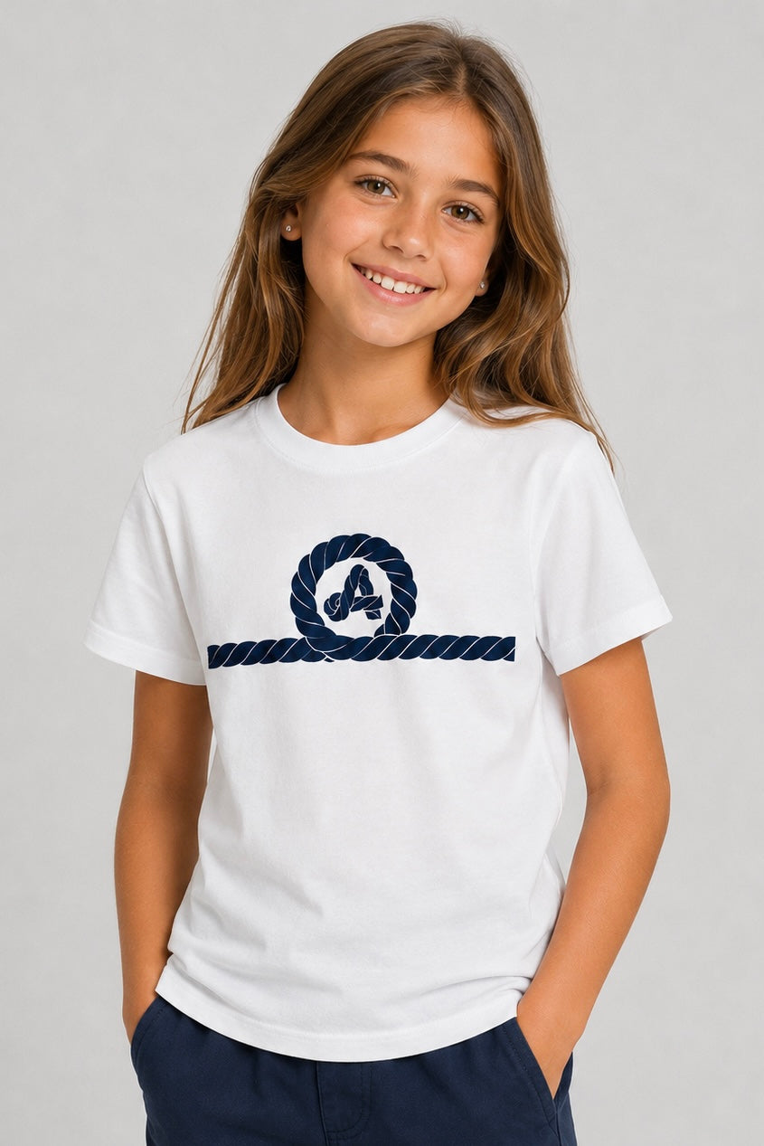 Camiseta Beach Blanco Junior