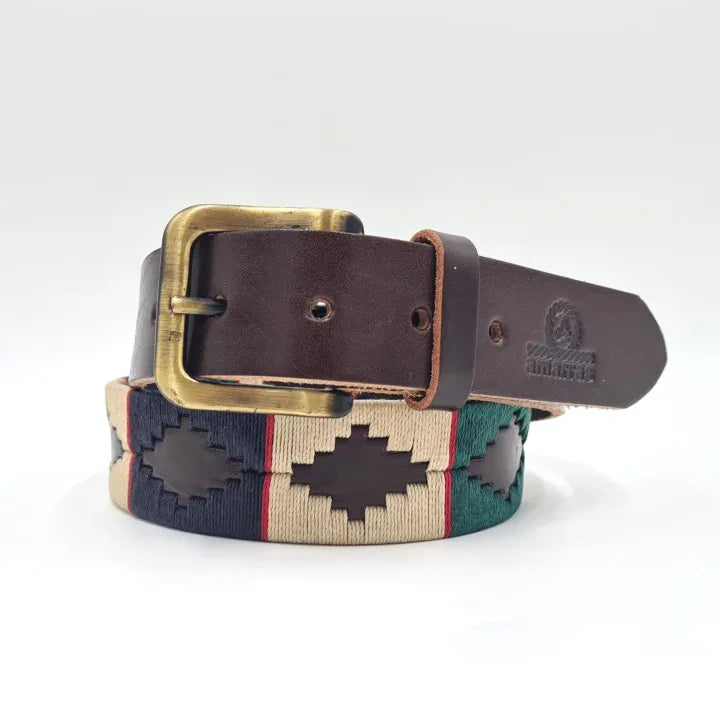 Cinturón Gaucho Verde/Marino