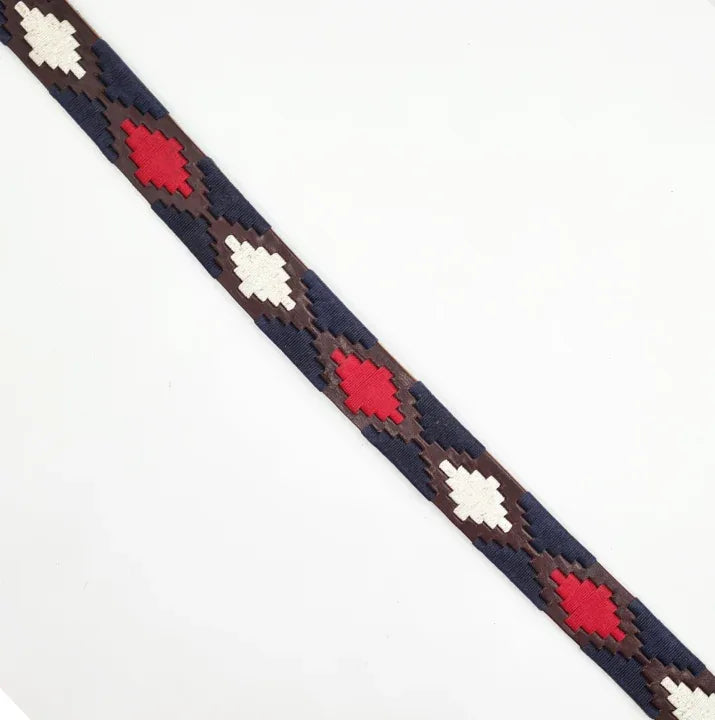 Cinturón Gaucho Rojo/Blanco