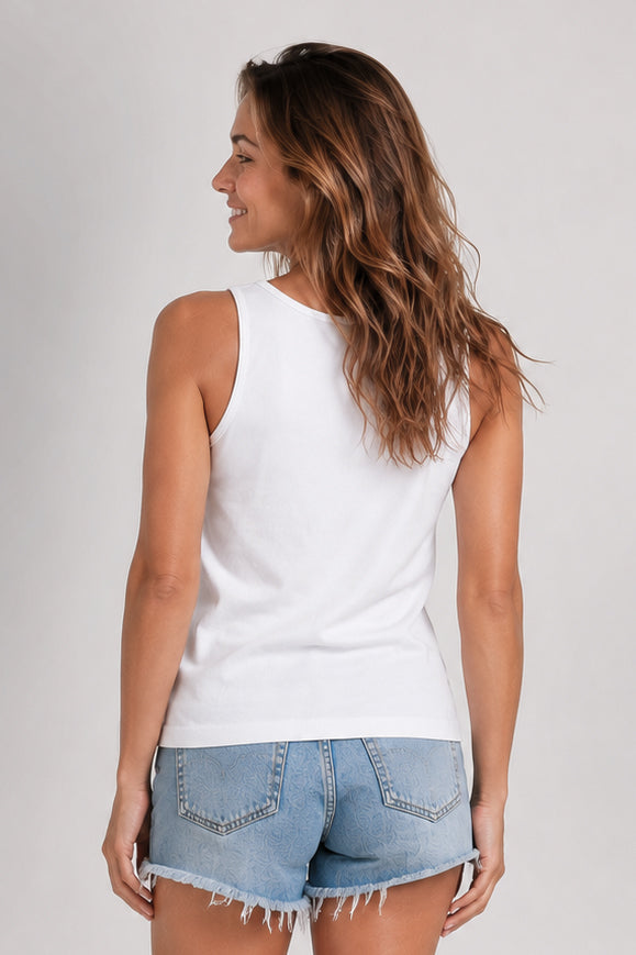 Camiseta Tank Maui Blanco