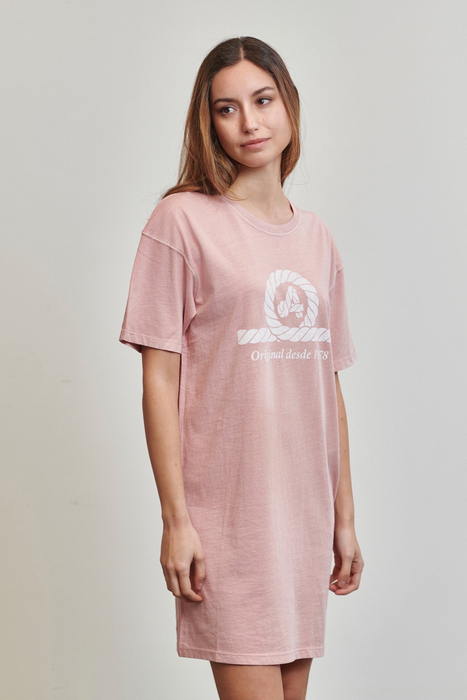 strapless open back dress Cayolargo T-shirt DustyPink