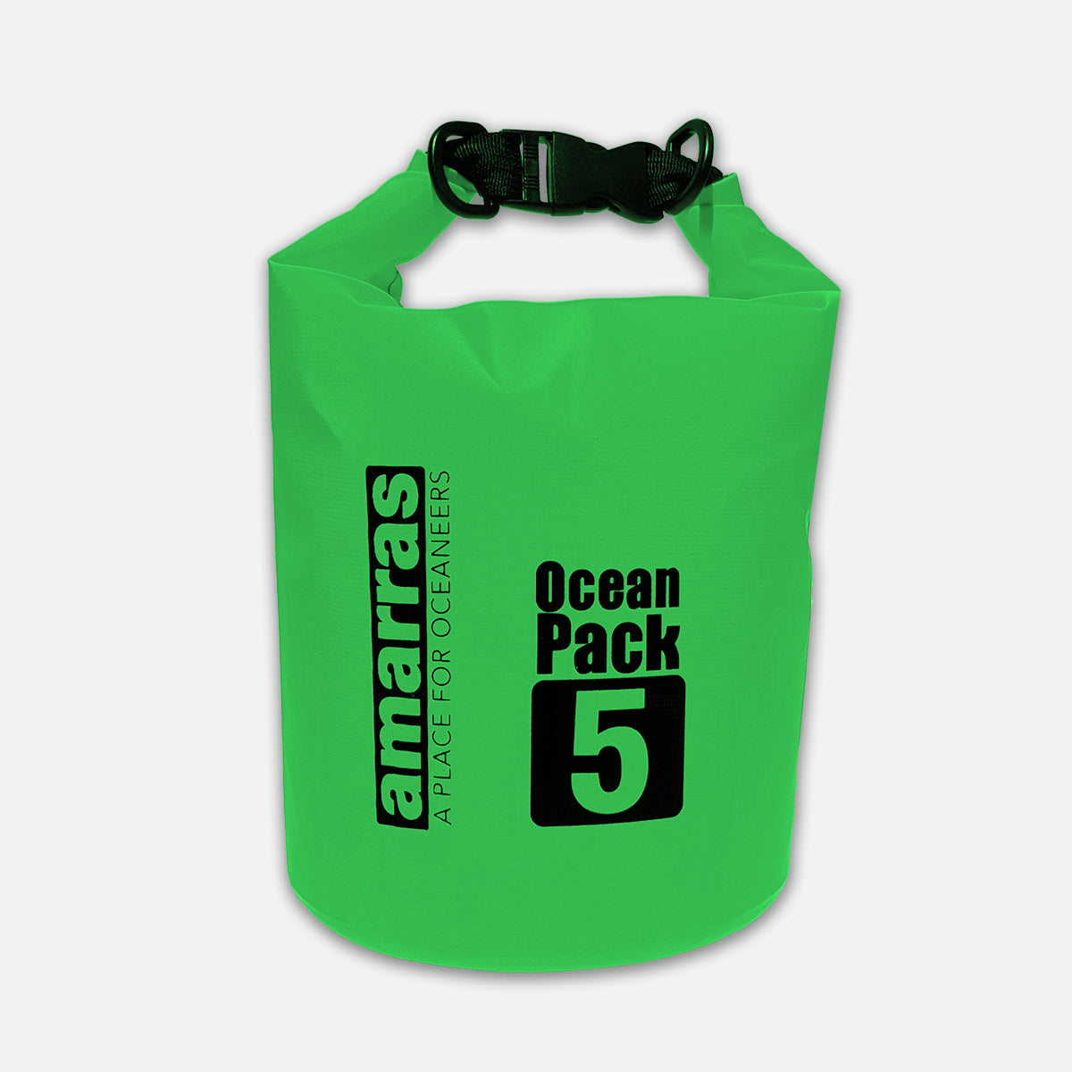 bolsa estanca amarras de 5 litros en color verde