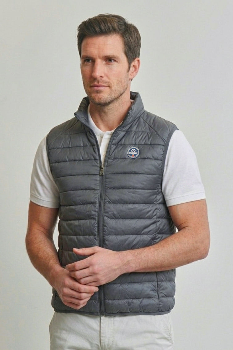 Gray Crew Vest