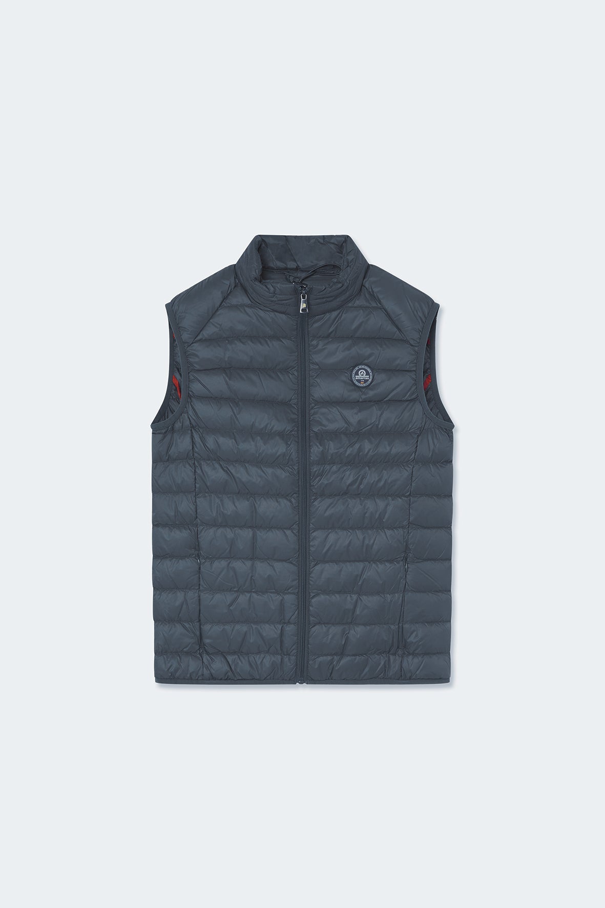 Chaleco de plumas en color azul marino