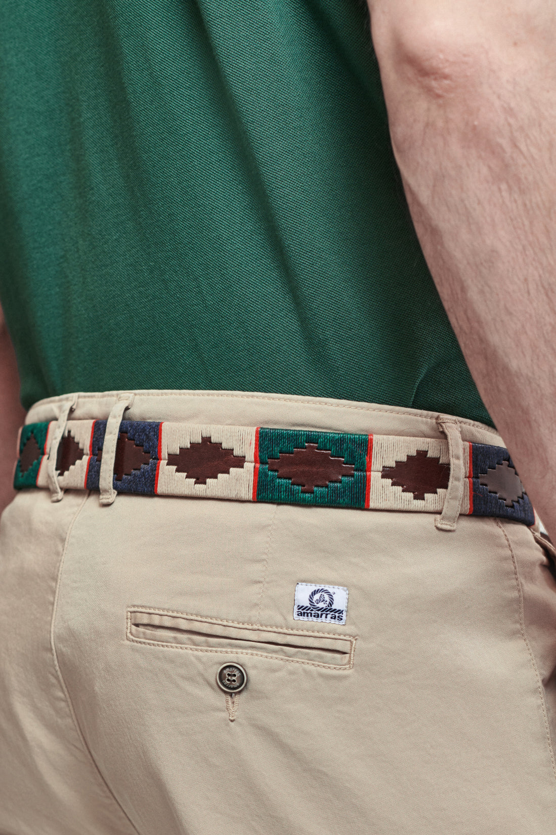 Cinturón Gaucho Verde/Marino