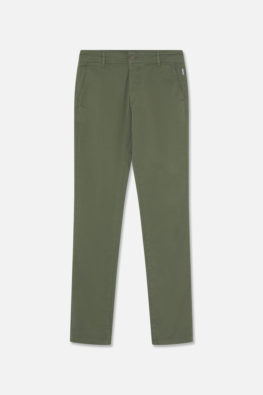 pantalón chino amarras de hombre en color verde
