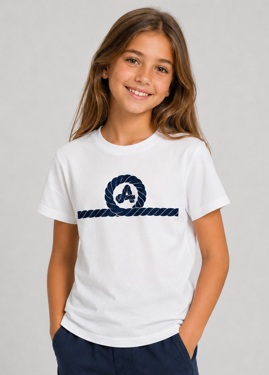 Camiseta Beach Blanco Junior