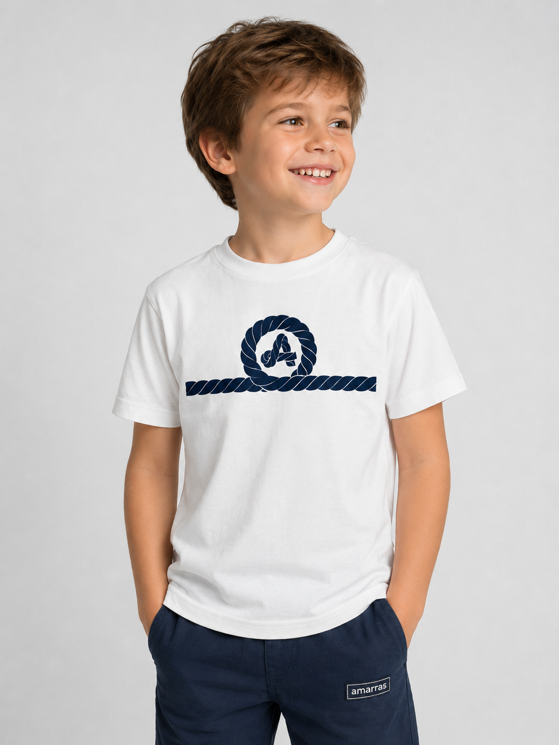 Camiseta Beach Blanco Junior