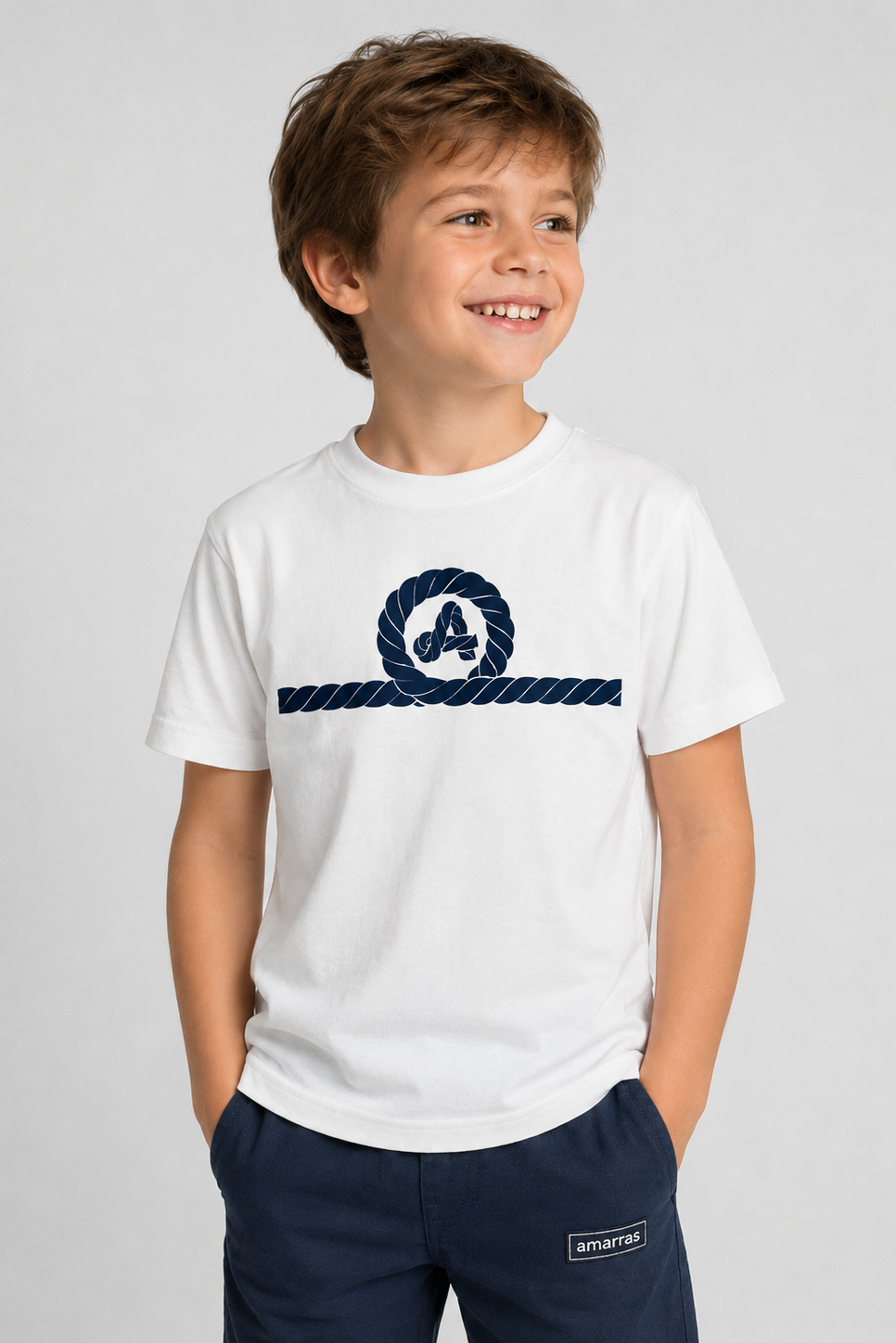 Junior White Beach T-shirt 